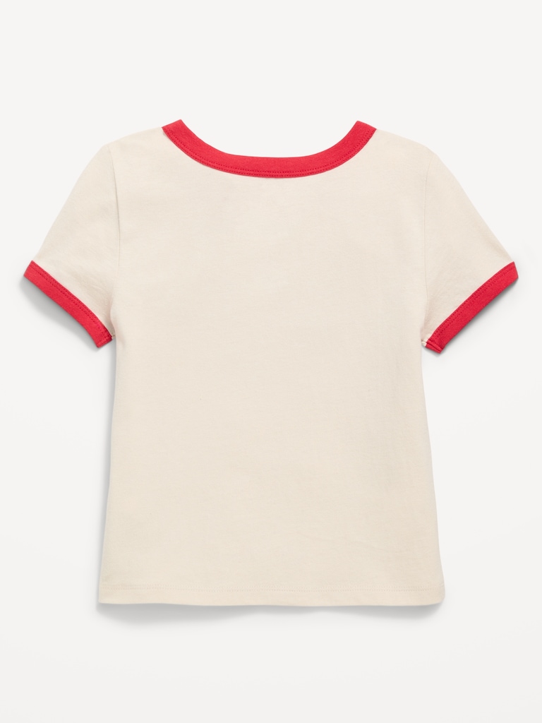 San Francisco 49ers Fitted Graphic Ringer T-Shirt for Girls