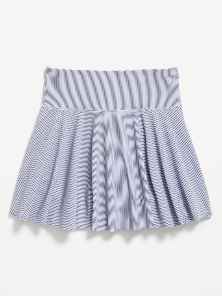 High-Waisted PowerSoft Ribbed Skort for Girls
