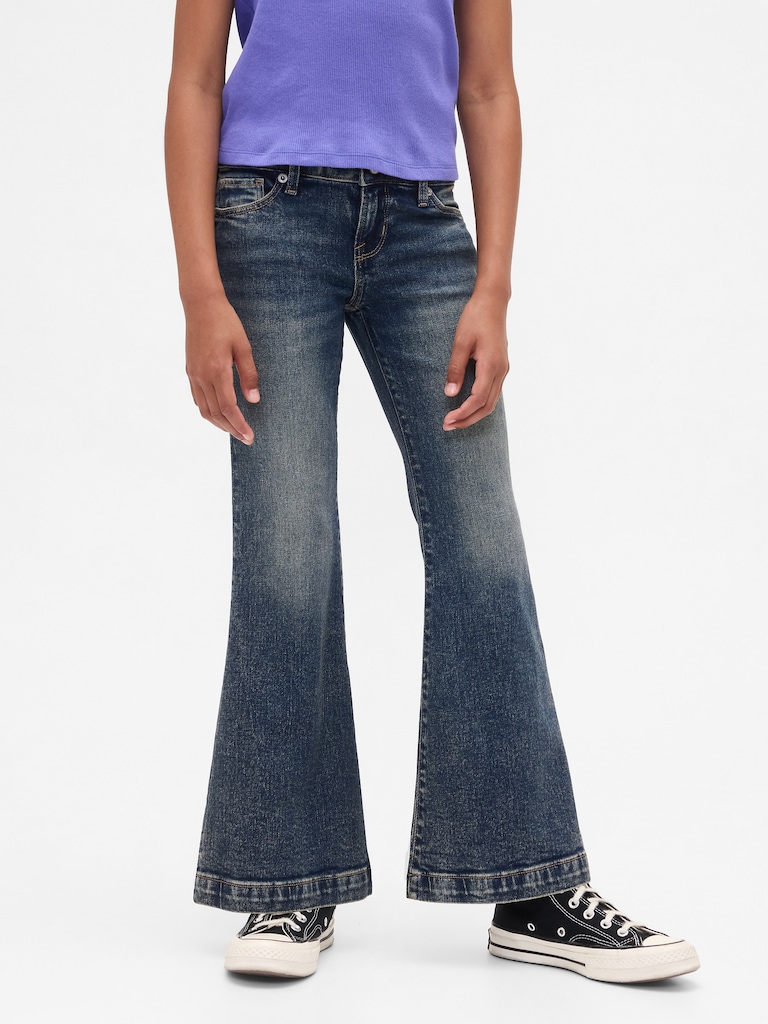 Kids Low Rise Flare Jeans