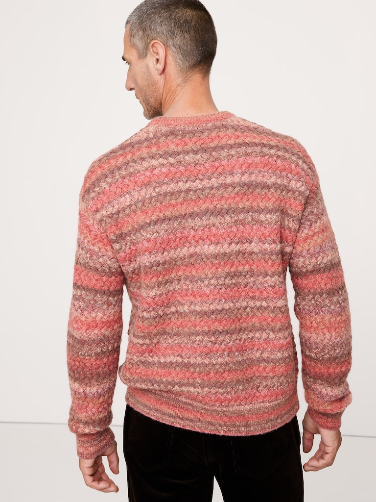 Space-Dye Crew-Neck Sweater
