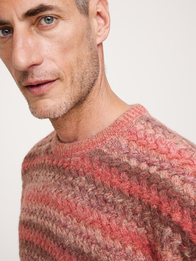 Space-Dye Crew-Neck Sweater