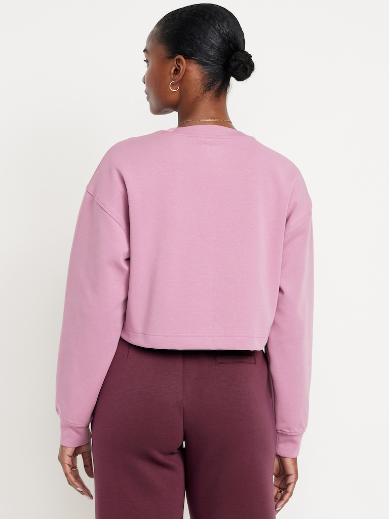 Dynamic Fleece Oversized Crop Sweatshirt