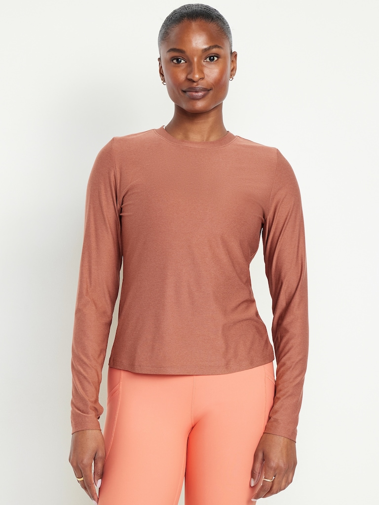 CloudMotion Keyhole Wrap Back Top