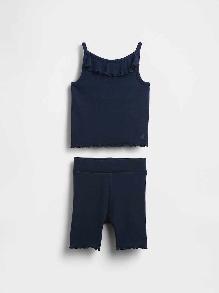 Baby & Toddler Ruffle Rib Outfit Set