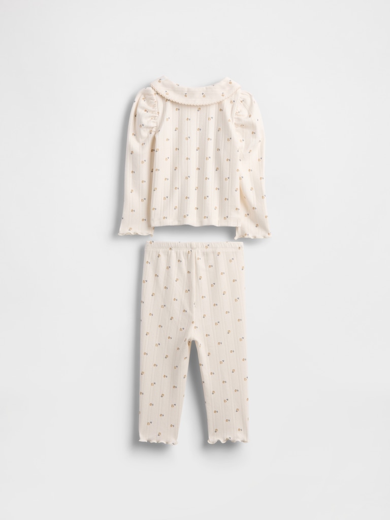 Baby Softspun Pointelle Rib Outfit Set