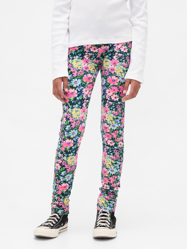 Kids Floral Leggings