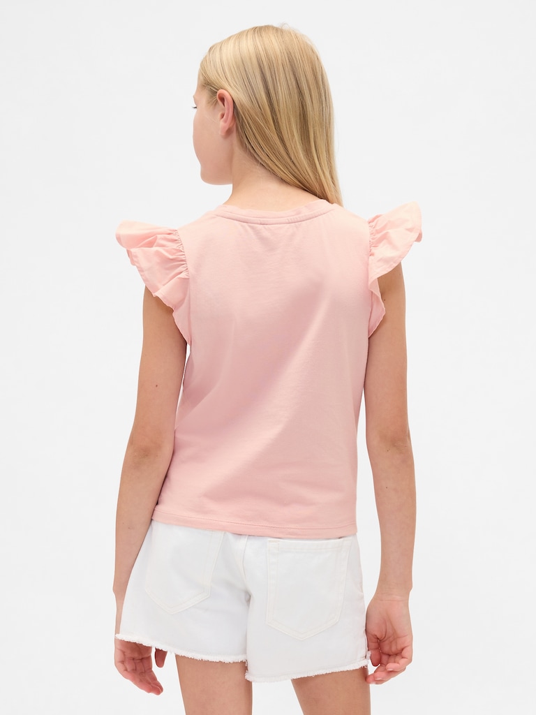 Kids Flutter-Sleeve T-Shirt
