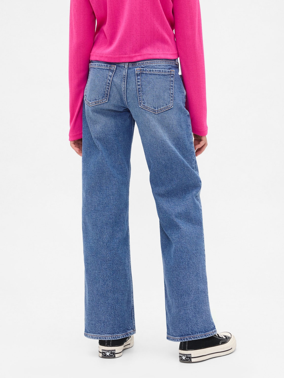 Kids Low Rise Relaxed Straight Jeans