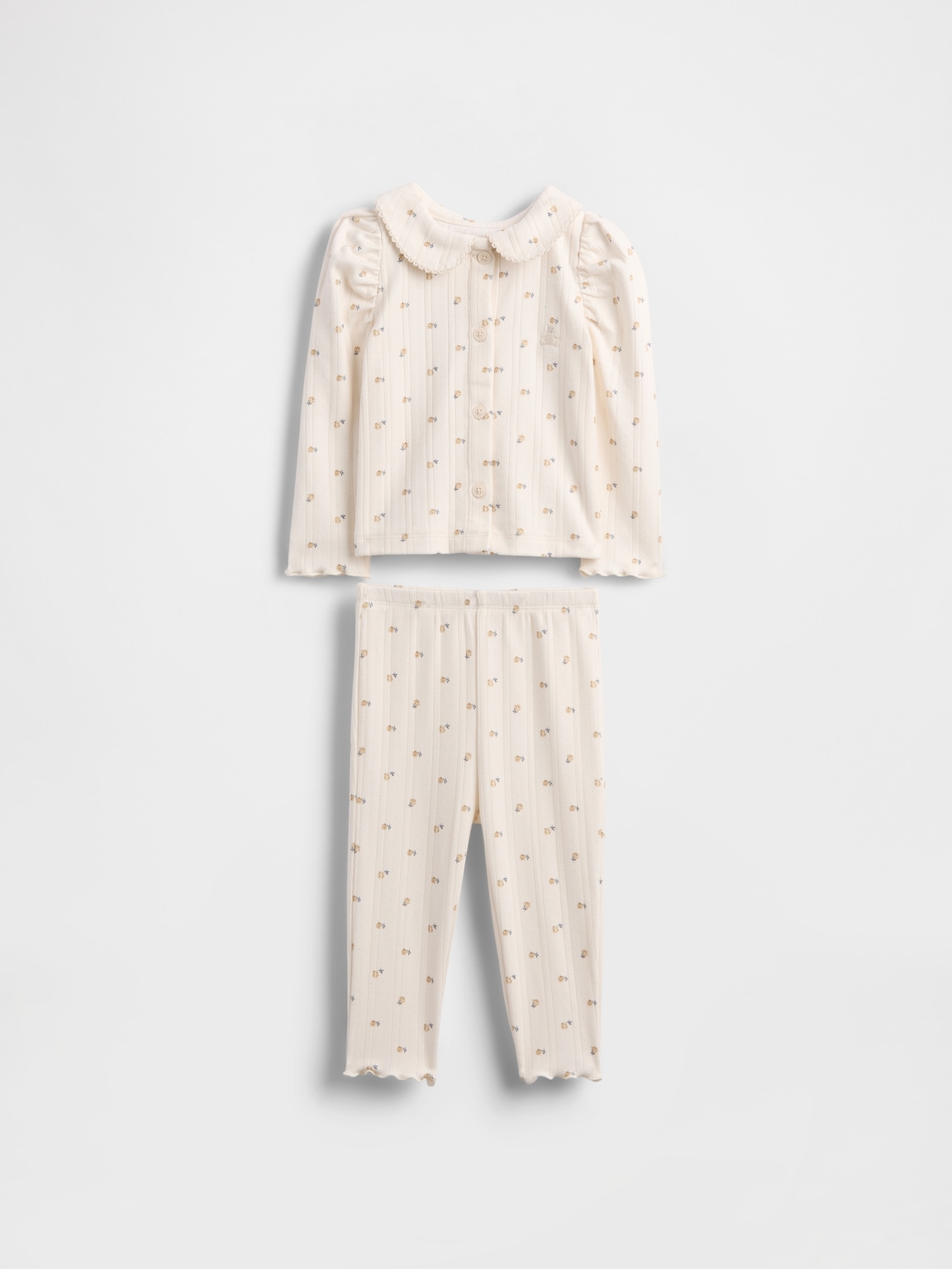 Baby Softspun Pointelle Rib Outfit Set