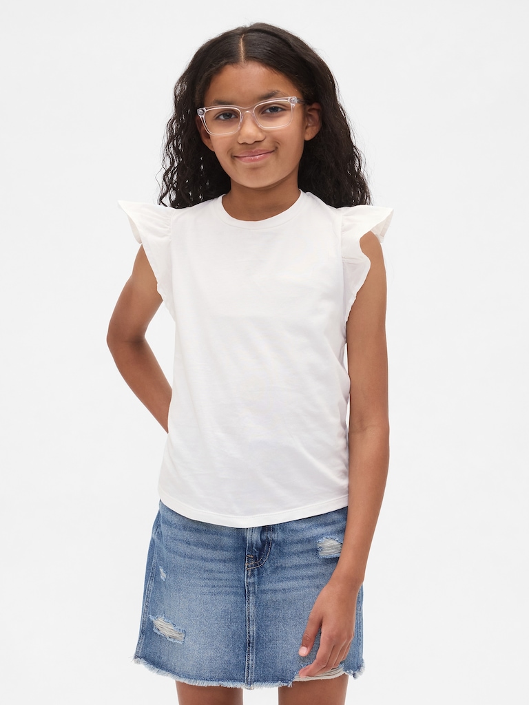 Kids Flutter-Sleeve T-Shirt