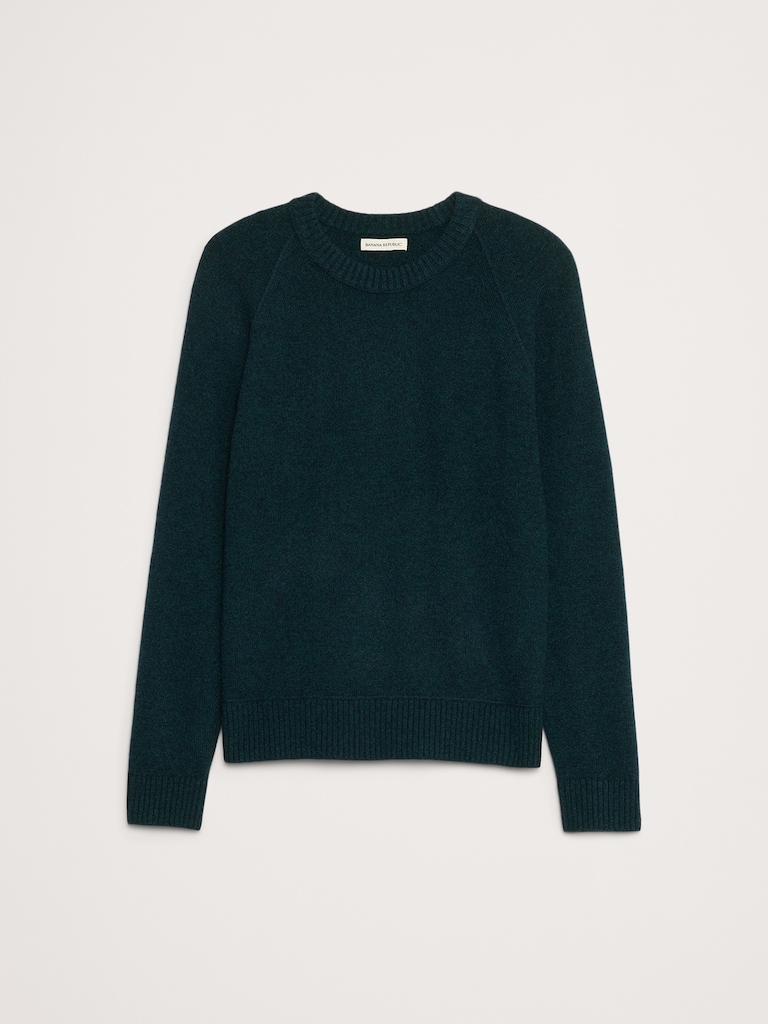 Italian Merino-Blend Crew-Neck Sweater
