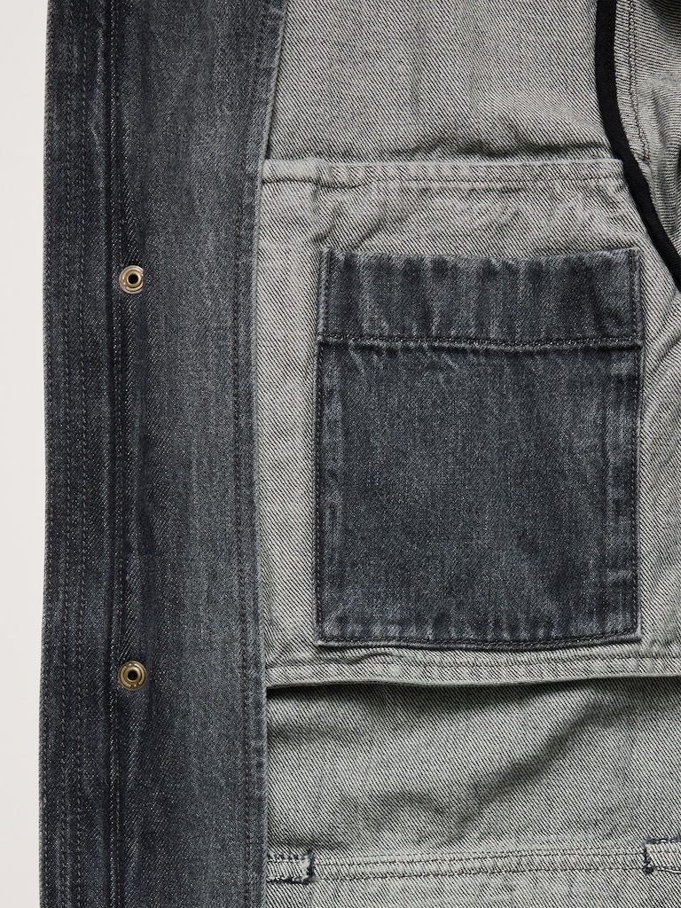 Oversized Italian Denim Field Jacket