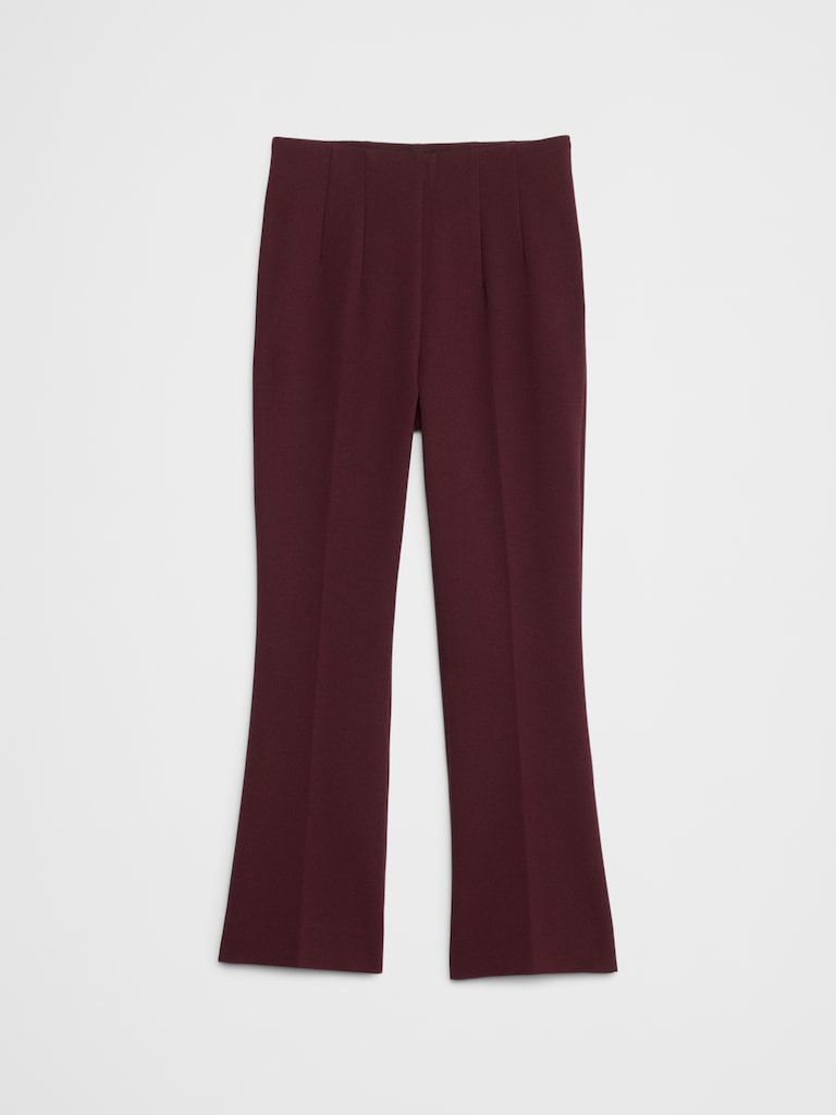 Bootcut Cropped Ponte Pull-On Pant