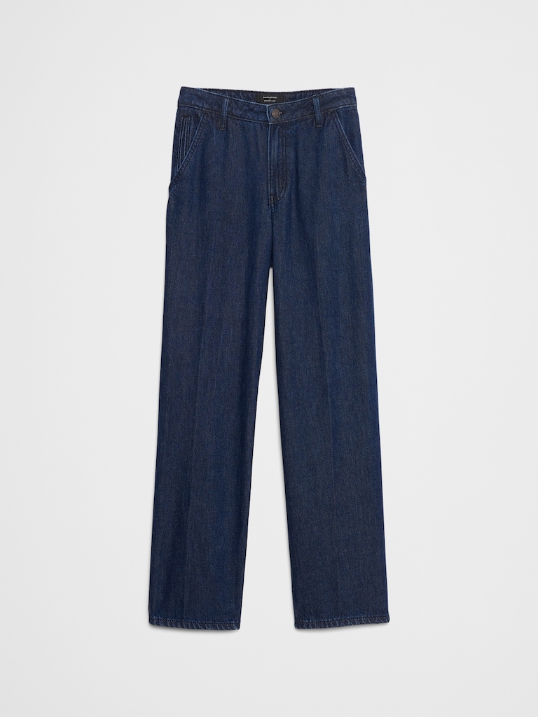 Straight High-Rise Luxe Trouser Jean