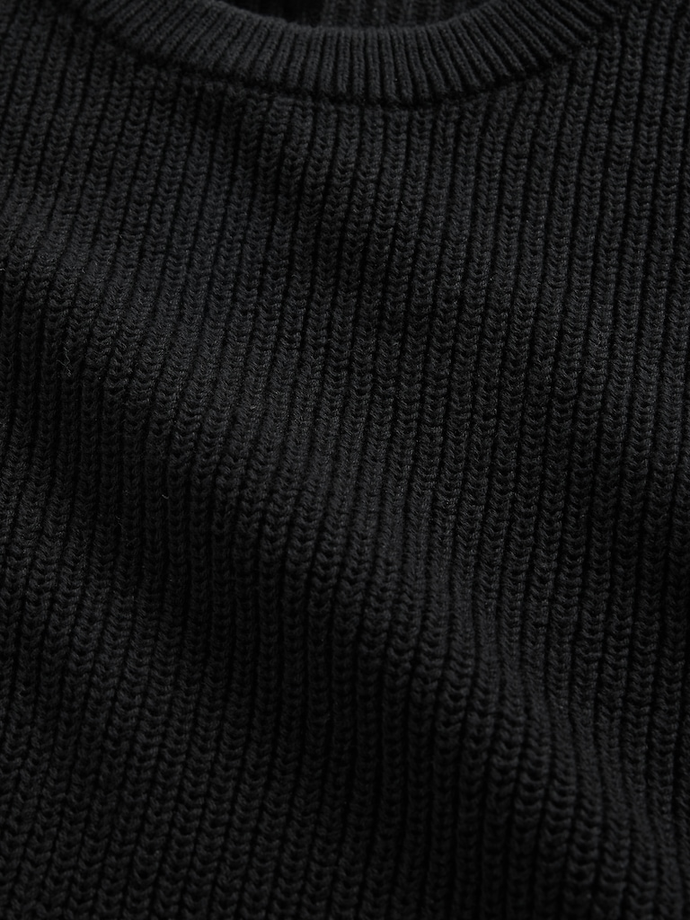 Kids Relaxed Shaker-Stitch Crewneck Sweater