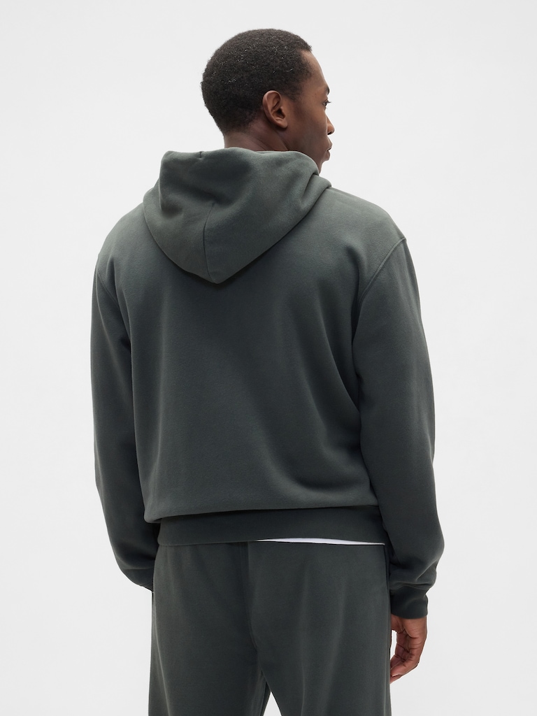 Adult Vintage Soft Oversized Zip Hoodie