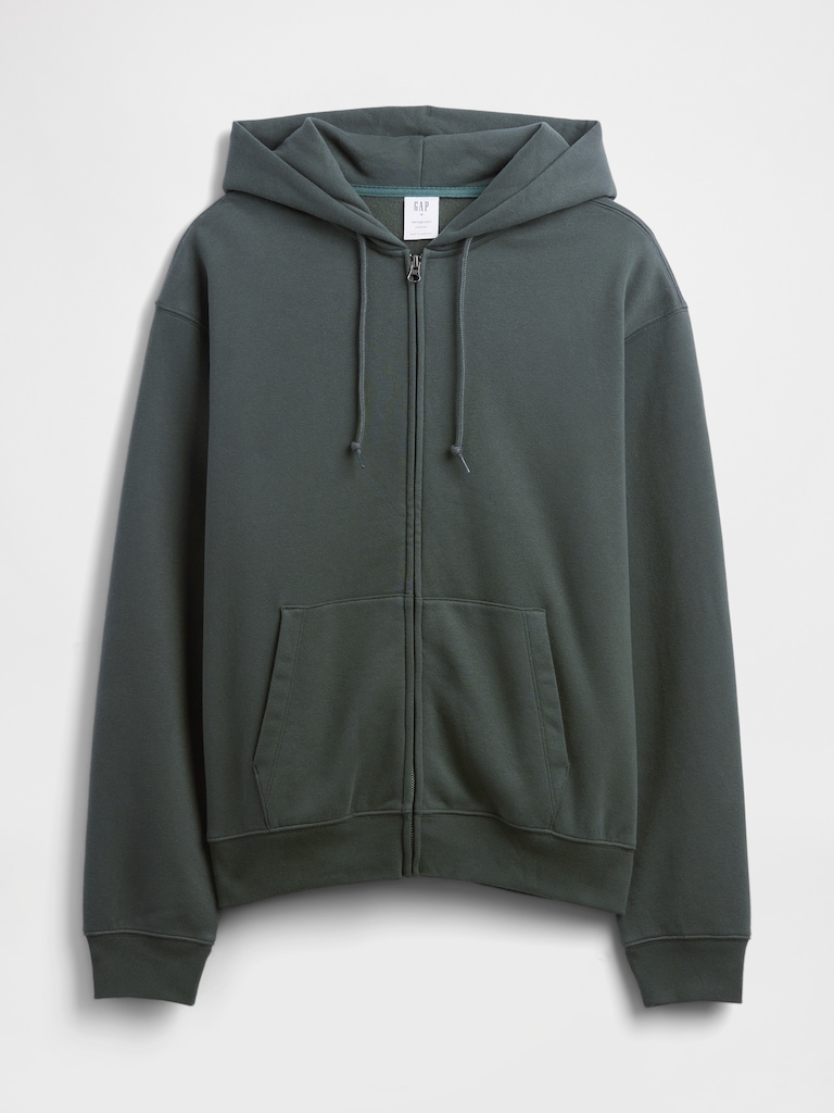 Adult Vintage Soft Oversized Zip Hoodie