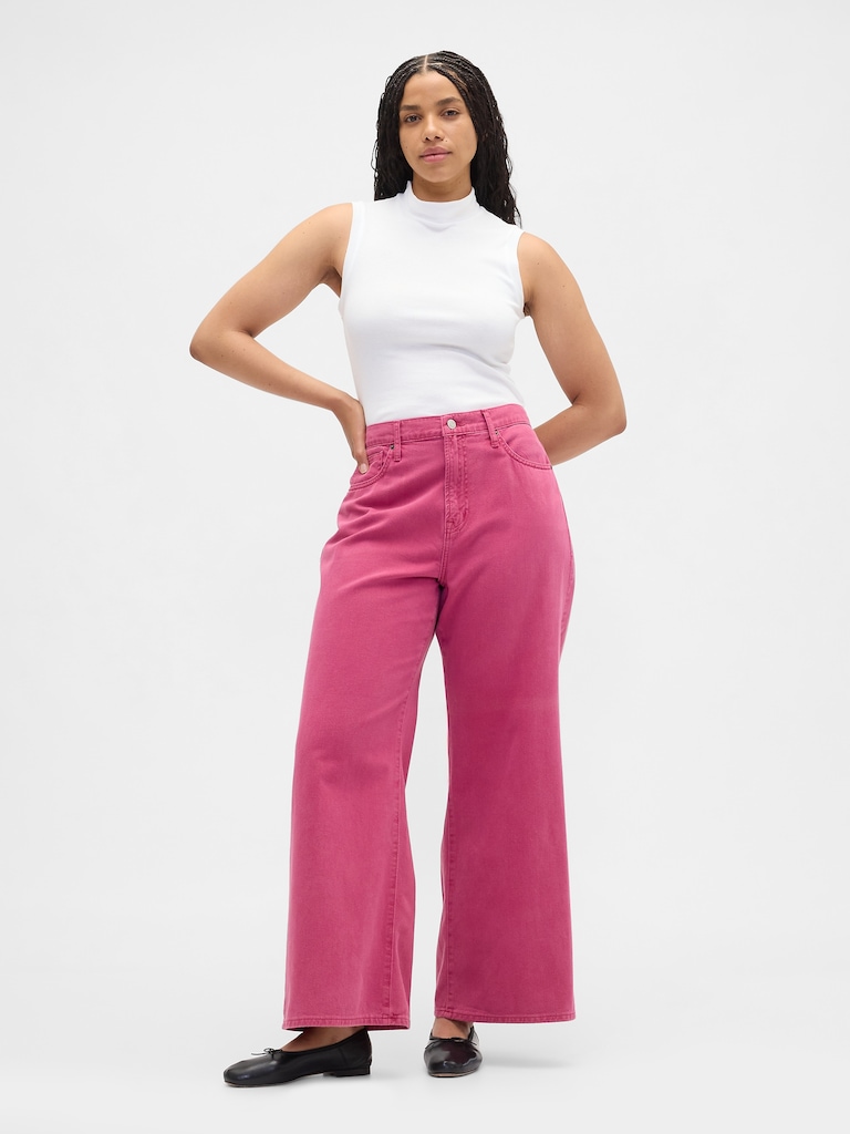 High Rise Wide-Leg Jeans
