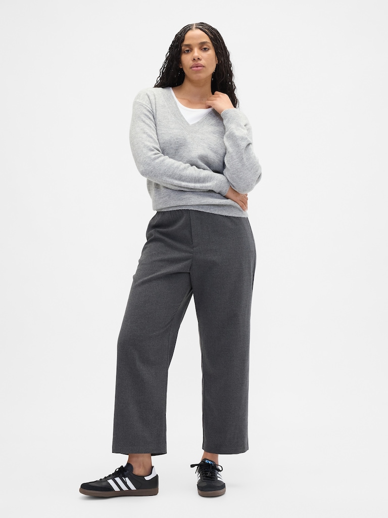 Recycled High Rise Straight-Leg Pants