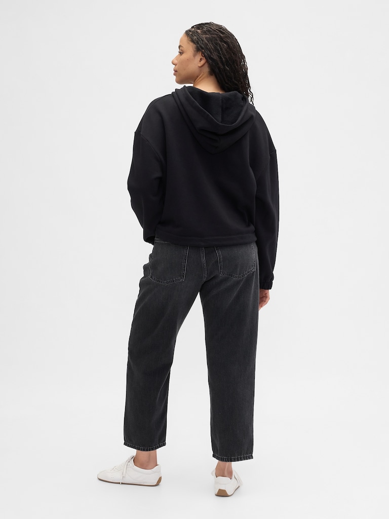 Mid Rise SuperSoft Relaxed Straight Crop Jeans
