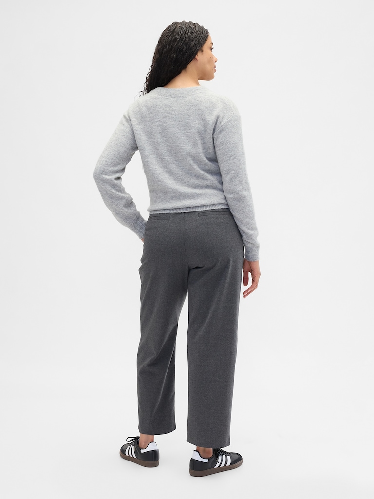 Recycled High Rise Straight-Leg Pants