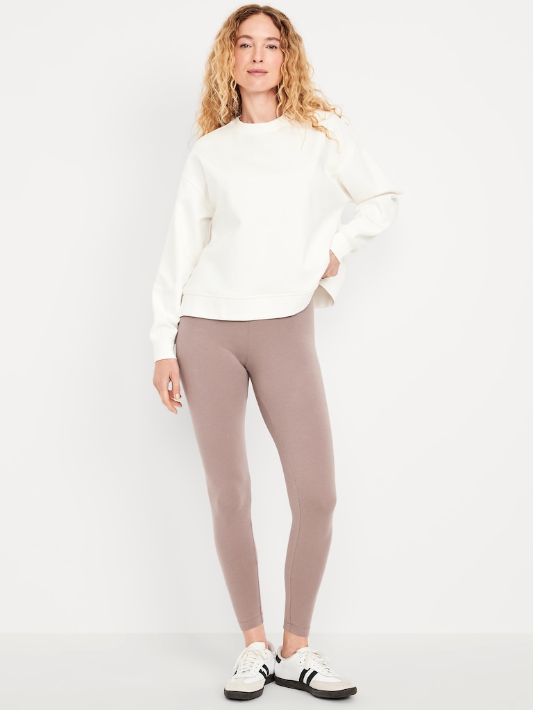 High-Waisted Jersey Fashion Layering Leggings
