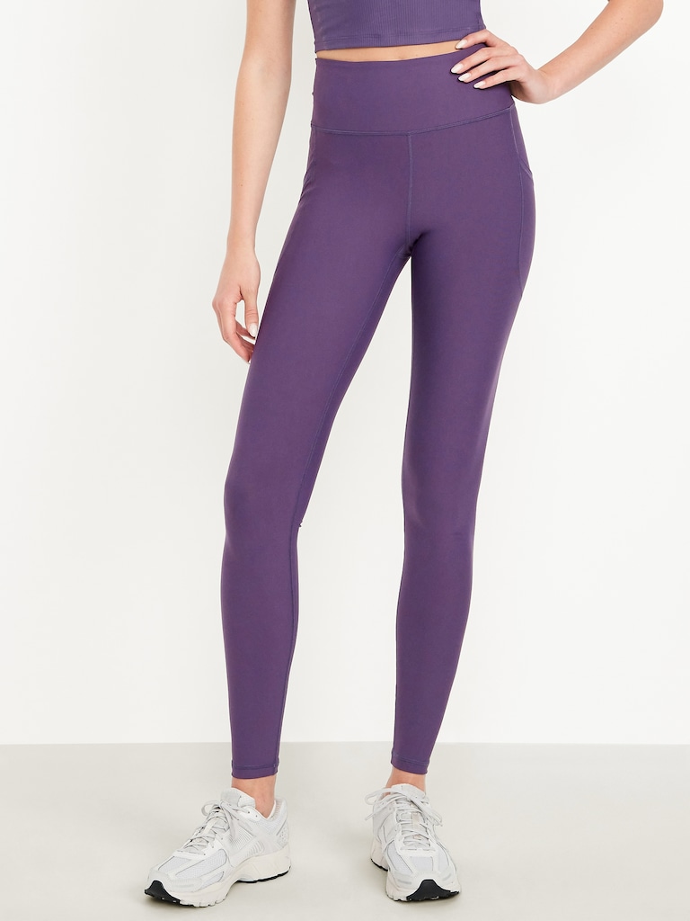High-Waisted PowerSoft Full-Length Pocket Leggings
