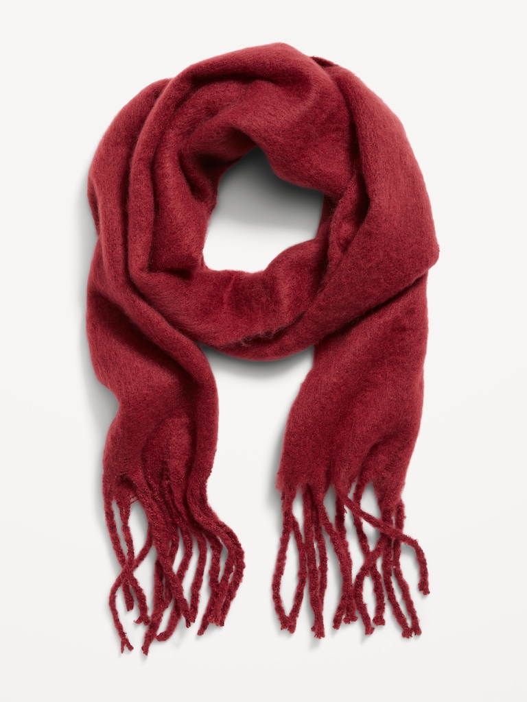 Brushed Fringed Scarf