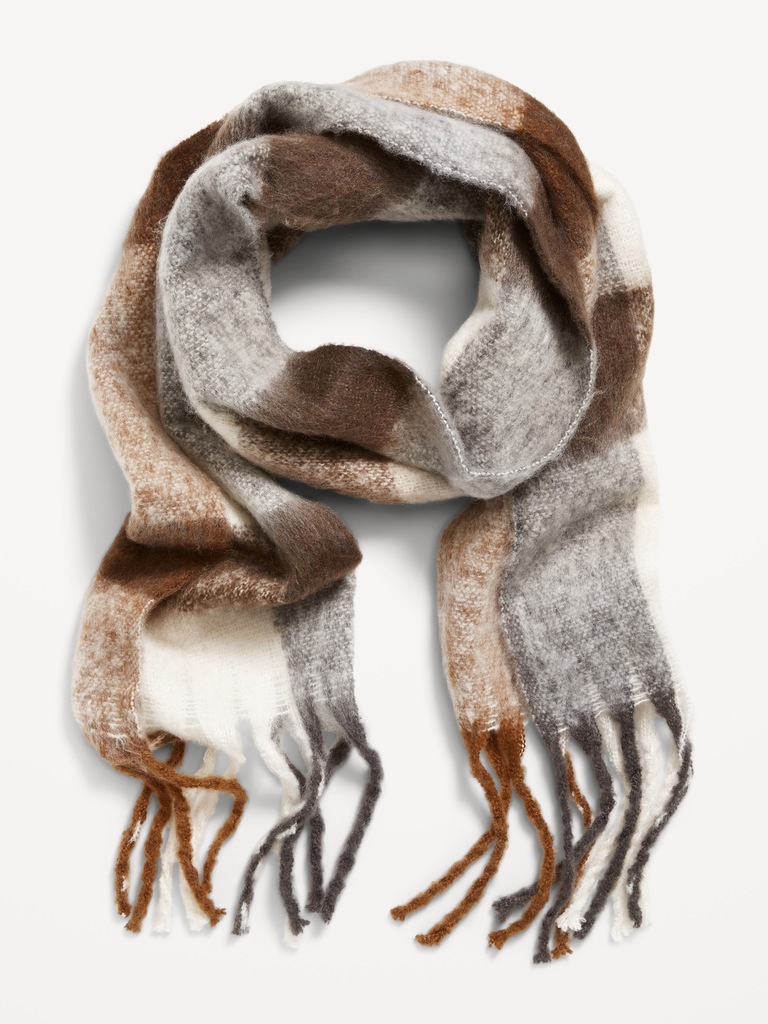 Brushed Fringed Scarf