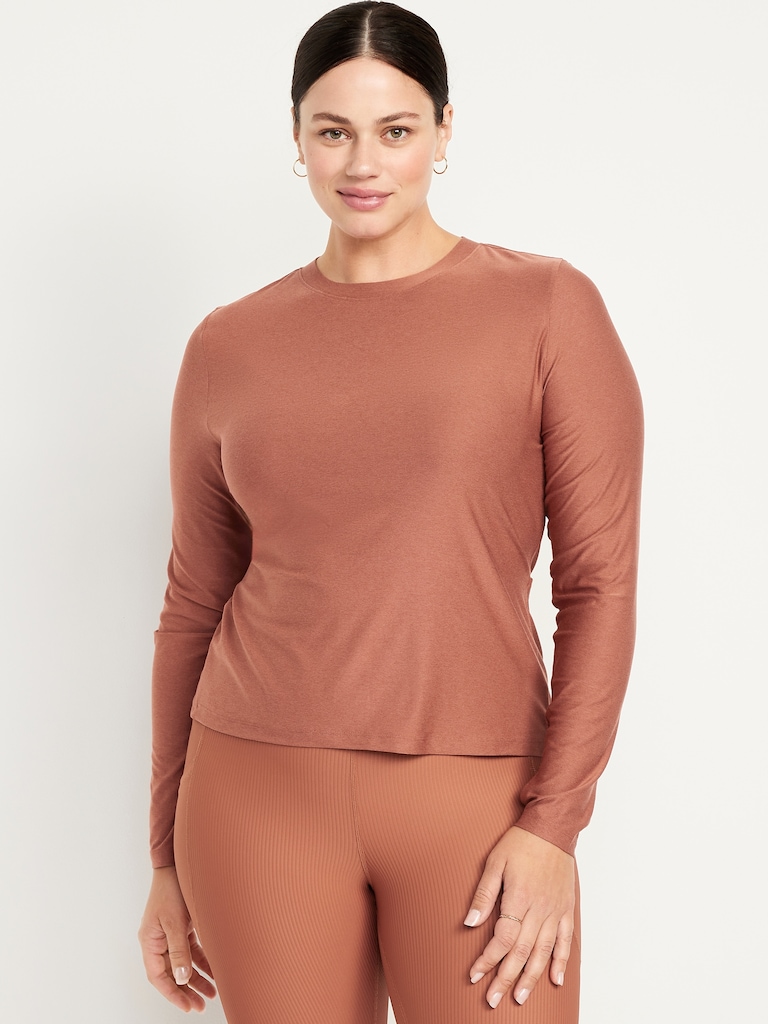CloudMotion Keyhole Wrap Back Top