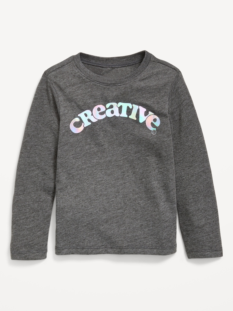 Long-Sleeve Graphic T-Shirt for Toddler Girls