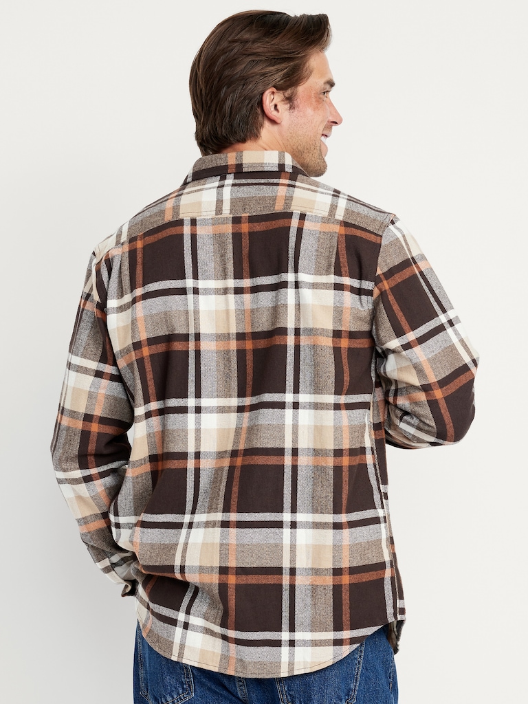 Plaid Flannel Pocket Shirt