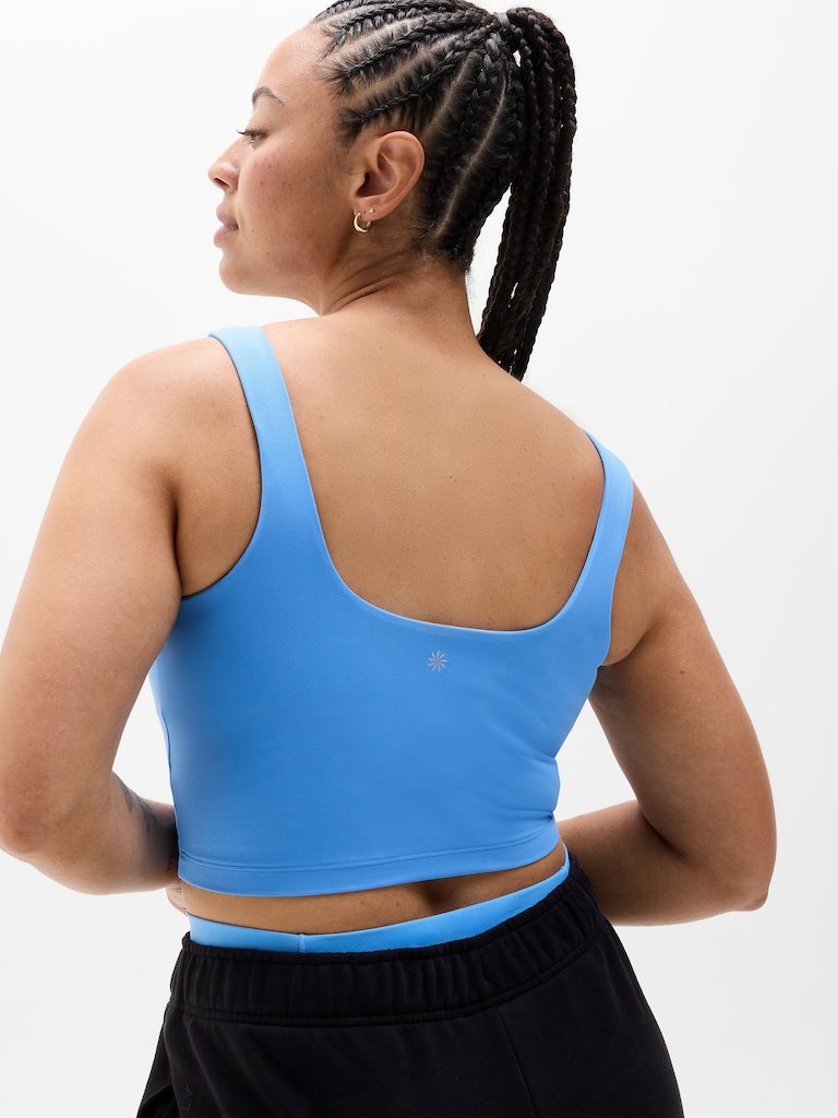 Transcend Square Neck Crop Sports Bra A-C