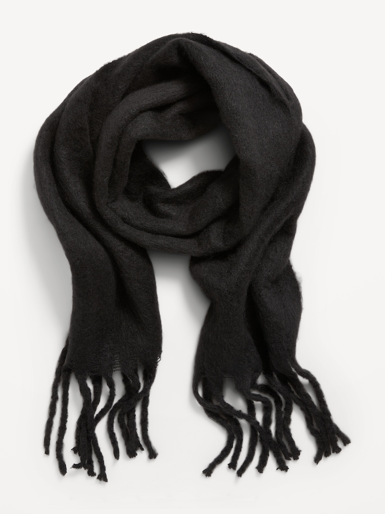 Brushed Fringed Scarf