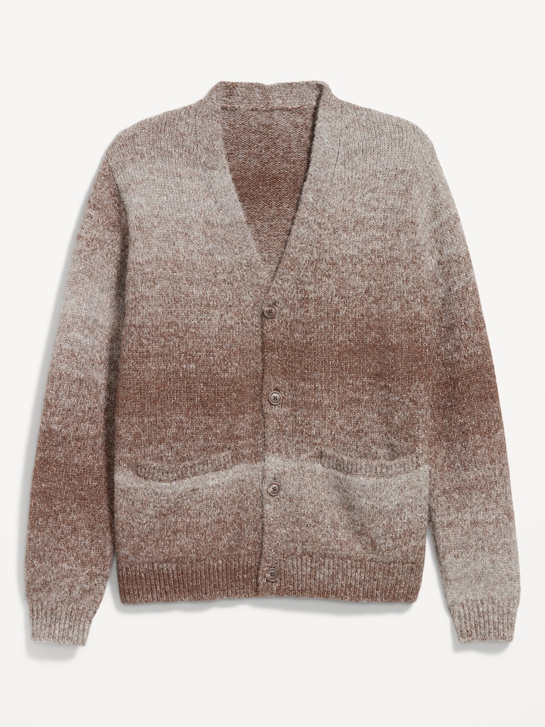 Wool-Blend Ombré Cardigan