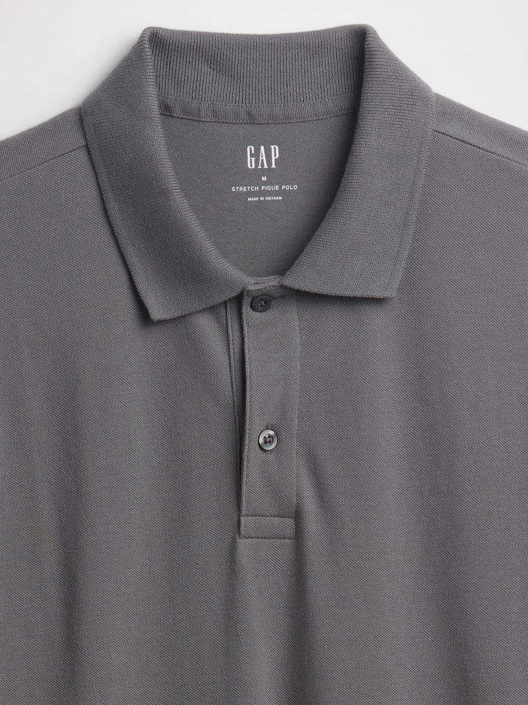 Stretch Pique Polo Shirt