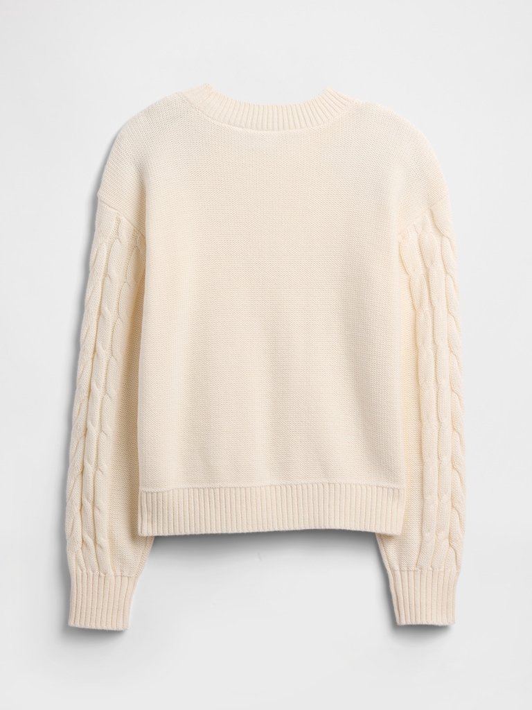 Kids Relaxed Cable-Knit Sweater