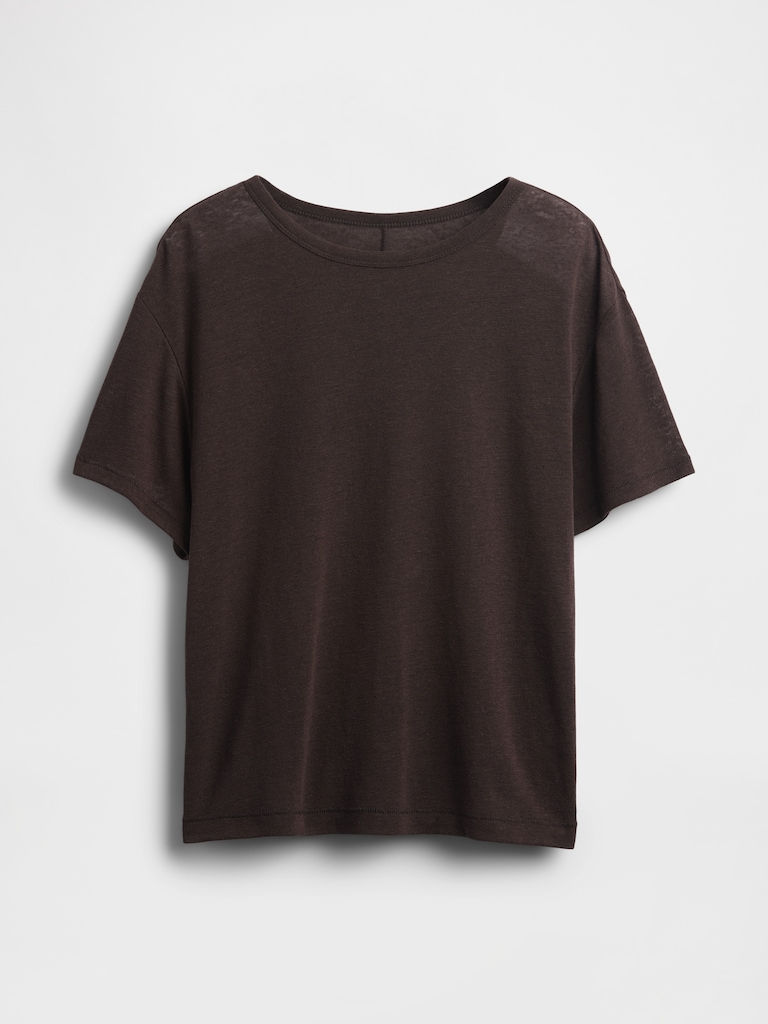 Linen-Blend T-Shirt