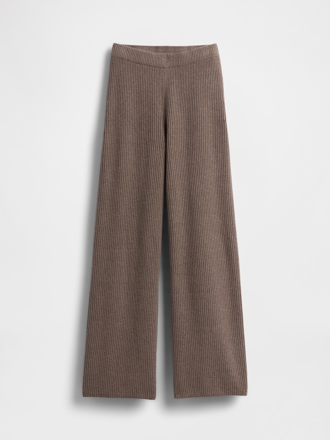 CashSoft Shaker-Stitch Sweater Pants