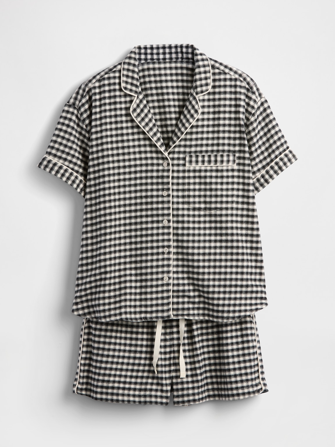 Adult Softest Flannel PJ Short Set