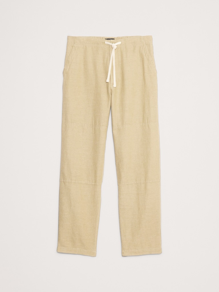 Linen-Cotton Pull-On Pant