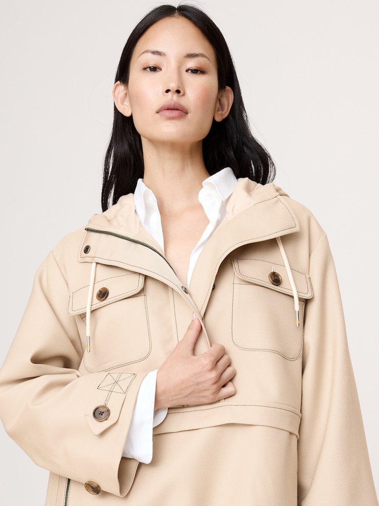 Oversized Italian Wool Utility Popover