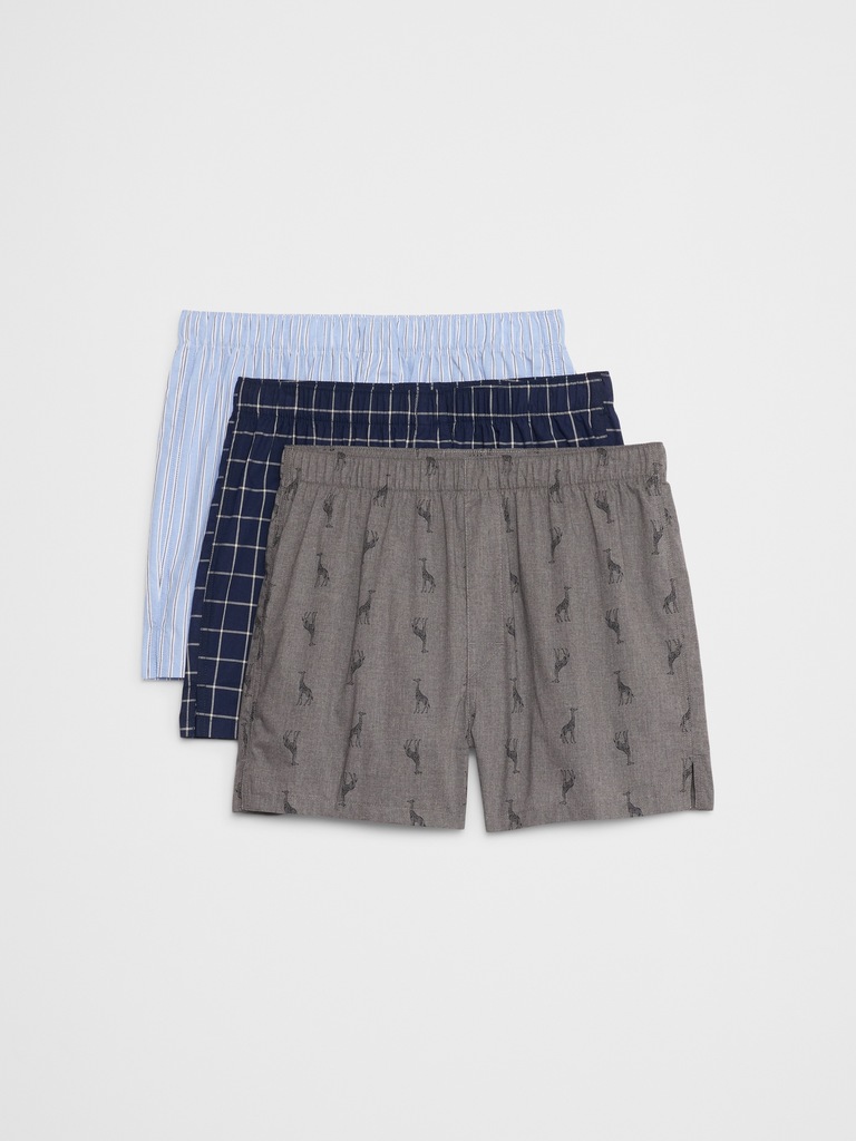 Cotton Boxers (3 Pack)