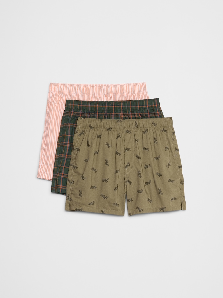 Cotton Boxers (3 Pack)