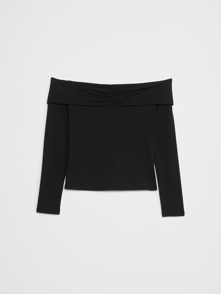 Soft Stretch Off-Shoulder Top