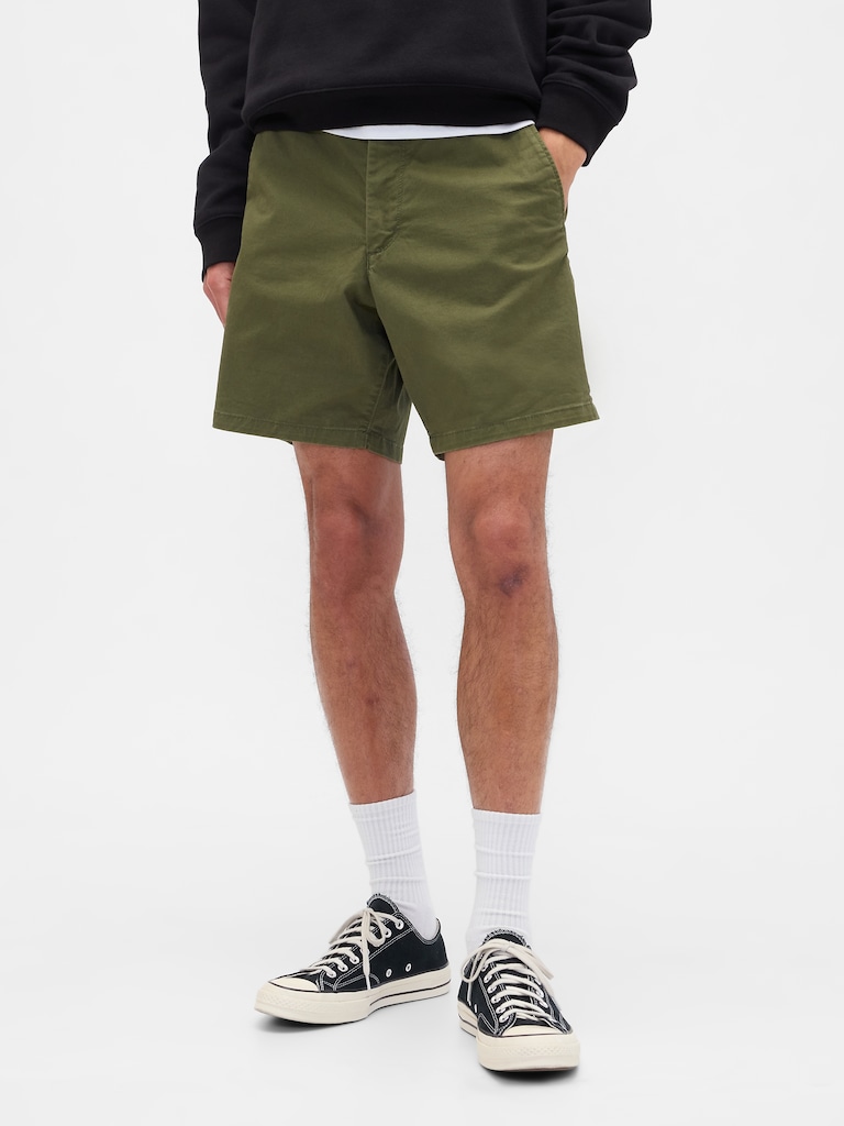 7" Essential Khaki Shorts