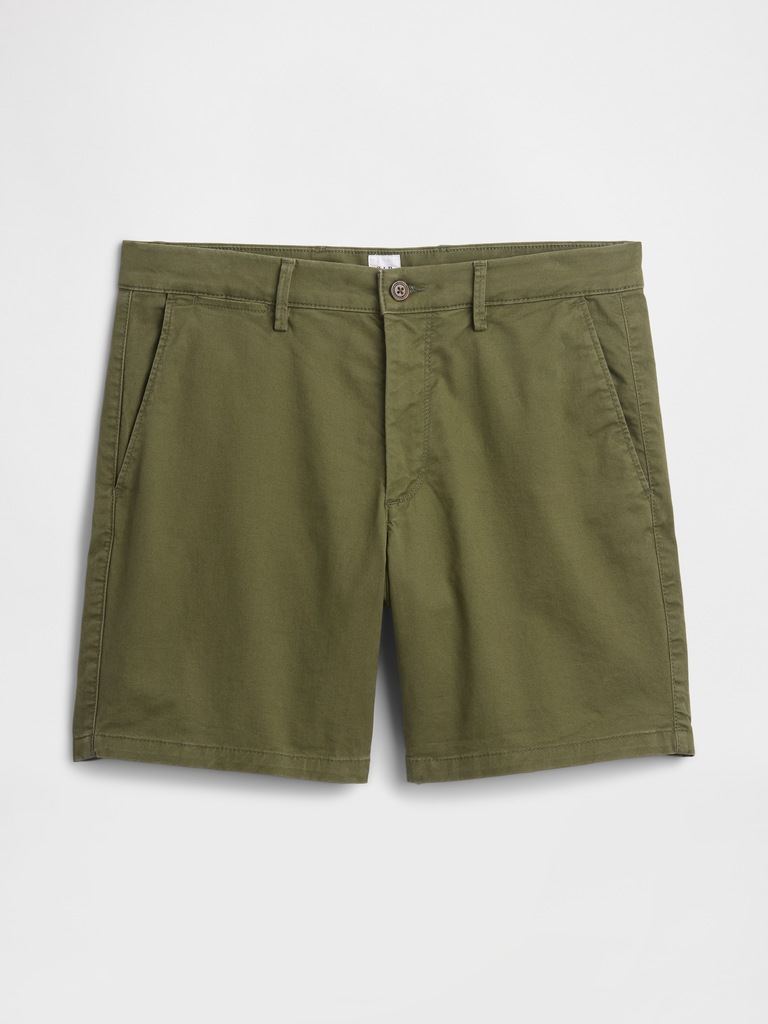 7" Essential Khaki Shorts