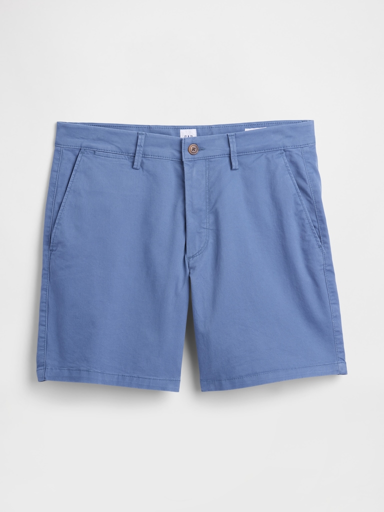 7" Essential Khaki Shorts