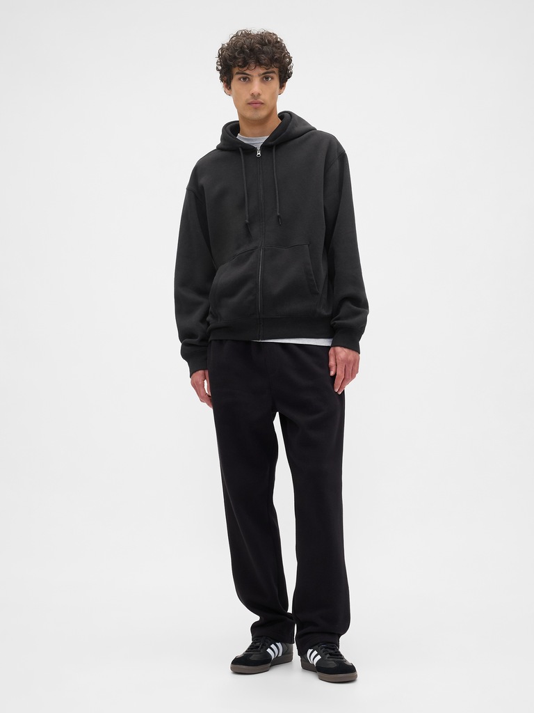 Adult Vintage Soft Oversized Zip Hoodie