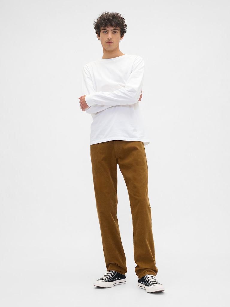 Straight Corduroy Pants
